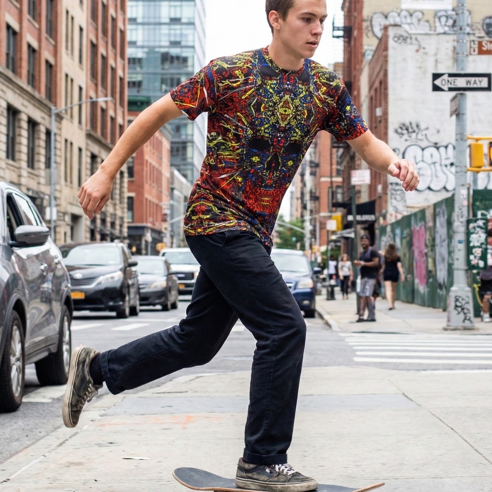 Manga Face Skull Crew